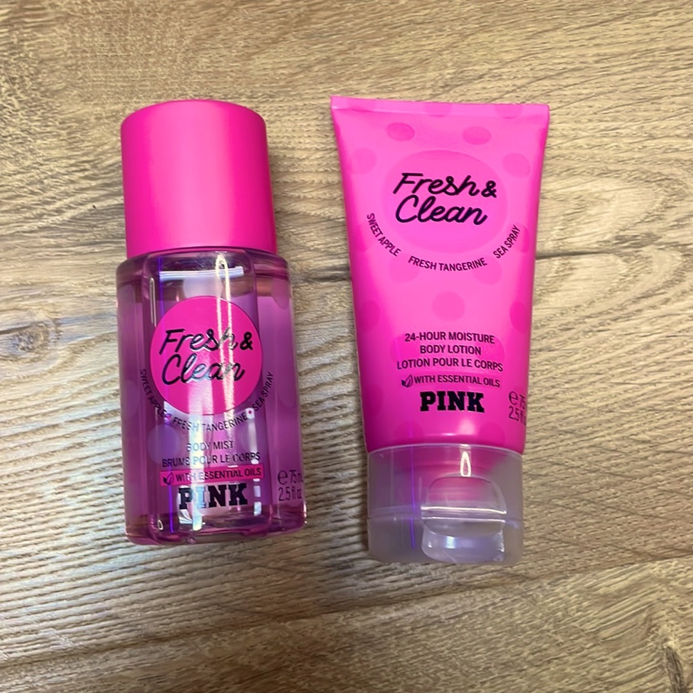 PINK Lotion and Perfume